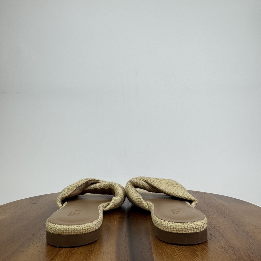 New NWOB Womens Nordstrom Rack Chantelle Beige Twist Slides Sandals Size‎ 9 M - Picture 5 of 8